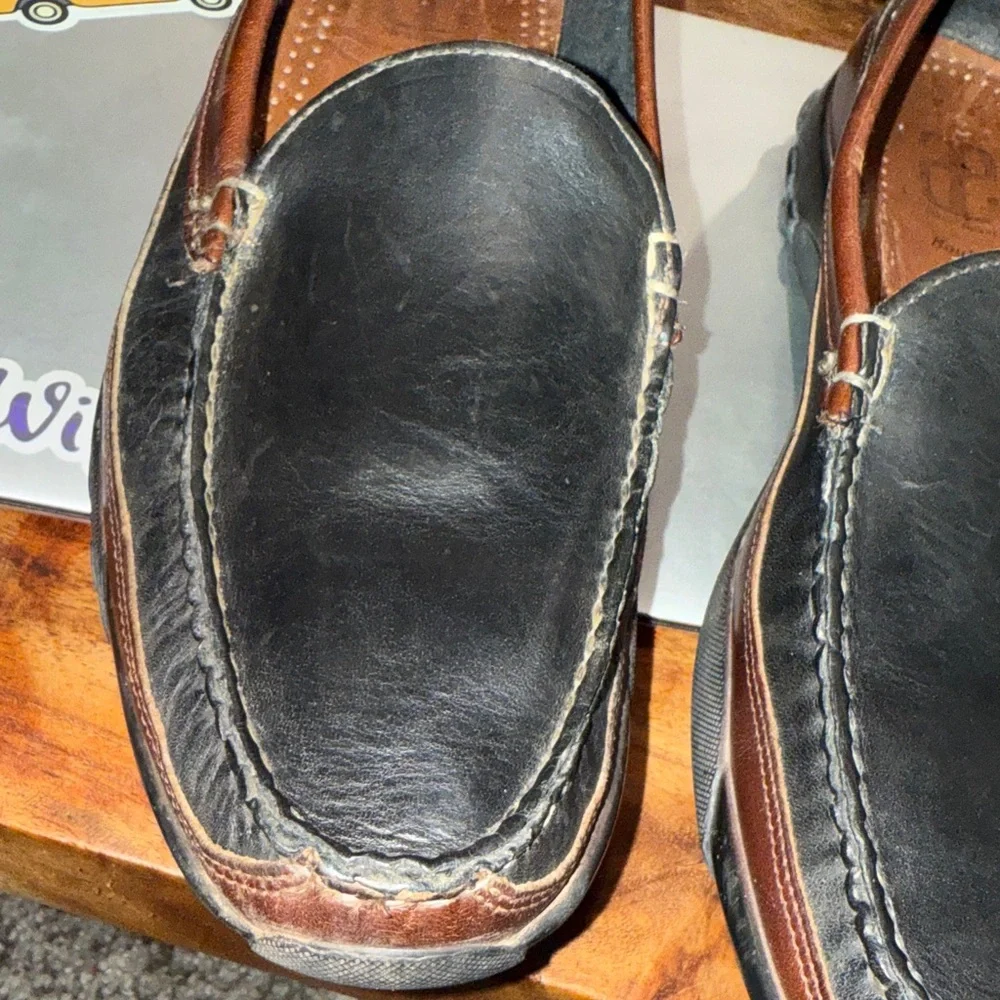 Allen Edmonds Men’s Boulder leather Slip-On Loafer, sz 11.5, sturdy rubber soles